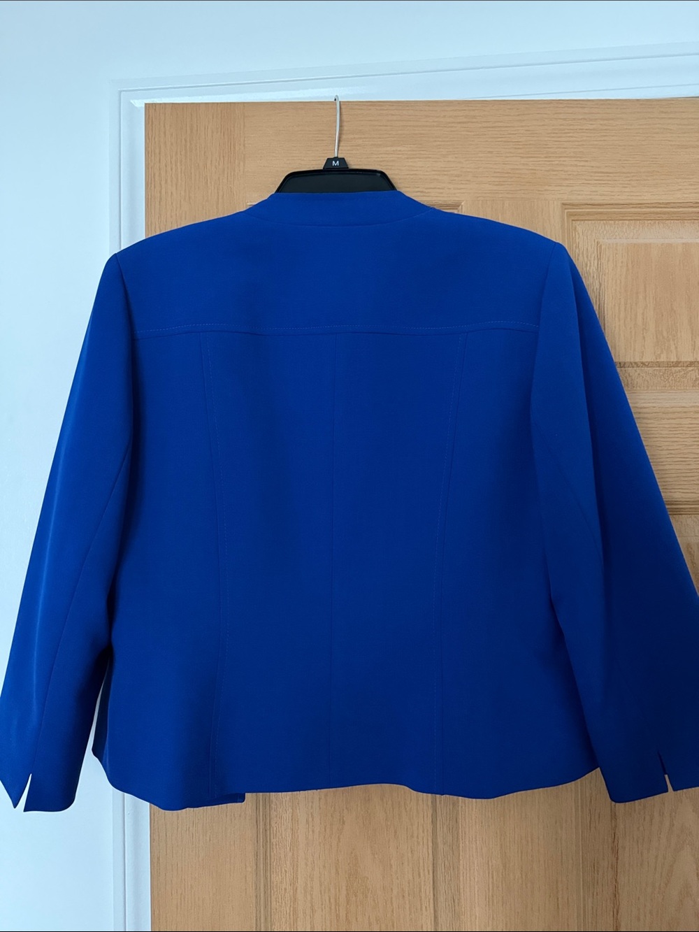 Jones Studio Women's Open Front Royal Blue Jacket - Picture 3 of 3